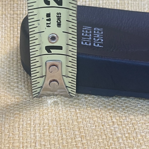 EILEEN FISHER Black leather Slide, Size 7, Good condition - Picture 9 of 9